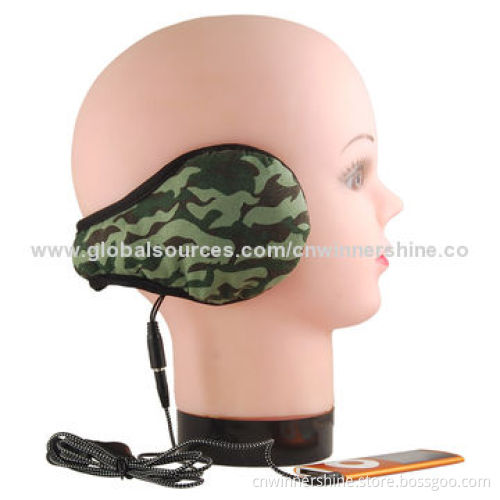 Audio Earmuff with Audio, Winter Warm Stylish Camouflage, Plush, OEM/ODM Orders Ok, New Design